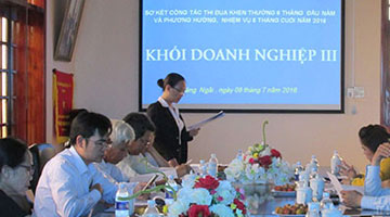 Thiên Tân Group tổ chức hội nghị sơ kết công tác thi đua khen thưởng 6 tháng đầu năm và phương hướng nhiệm vụ 6 tháng cuối năm 2016 khối doanh nghiệp 3