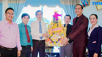 Lãnh đạo thành phố Quảng Ngãi chúc Tết tập đoàn Thiên Tân