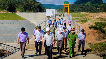 Lãnh đạo tỉnh khảo sát, kiểm tra thực tế tại Nhà máy Thủy điện Đăkre