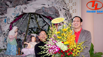 Ông Huỳnh Kim Lập thăm giáo xứ Bàu Gốc và Phú Hòa nhân dịp giáng sinh 2015