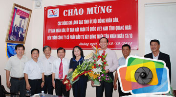 Lãnh đạo tỉnh Quảng Ngãi thăm Thiên Tân Group 2014