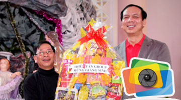 Giáng sinh 2015: Ông Huỳnh Kim Lập thăm giáo xứ Bàu Gốc và Phú Hòa