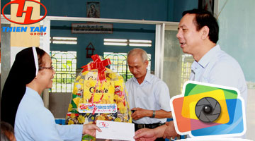 Ông Huỳnh Kim Lập thăm TT bảo trợ xã hội tỉnh Quảng Ngãi và cô nhi viện Phú Hòa tết 2016