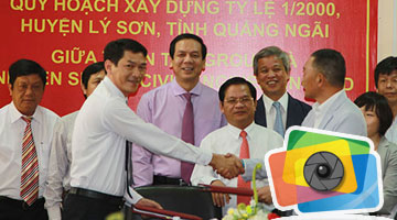Thiên Tân Group ký kết hợp đồng dịch vụ tư vấn quy hoạch xây dựng huyện Lý Sơn tỉnh Quảng Ngãi với công ty Nikken (Nhật Bản)