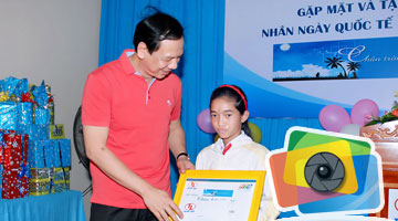 Thiên Tân Group tặng quà tết thiêu nhi 2015