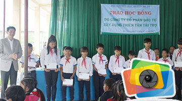 Thiên Tân Group trao học bổng tại Ba Tơ