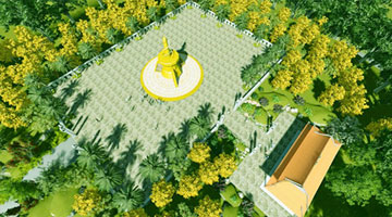 Trình UBND tỉnh phê duyệt báo cáo nghiên cứu khả thi dự án Công viên Thiên Bút trước ngày 15/03/2017