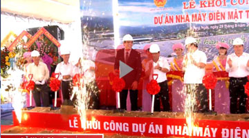 Lễ khởi công nhà máy điện mặt trời Thiên Tân 29/08/2015