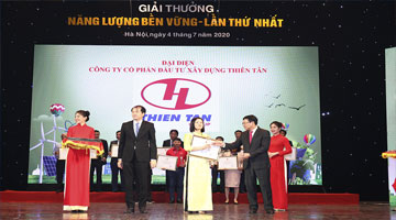 Thiên Tân Group đạt giải thưởng Năng lượng bền vững lần thứ I