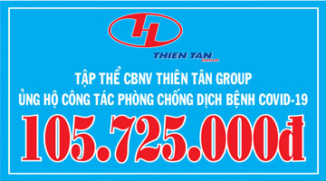 Cán bộ nhân viên Thiên Tân Group ủng hộ phòng chống Covid 19 năm 2021